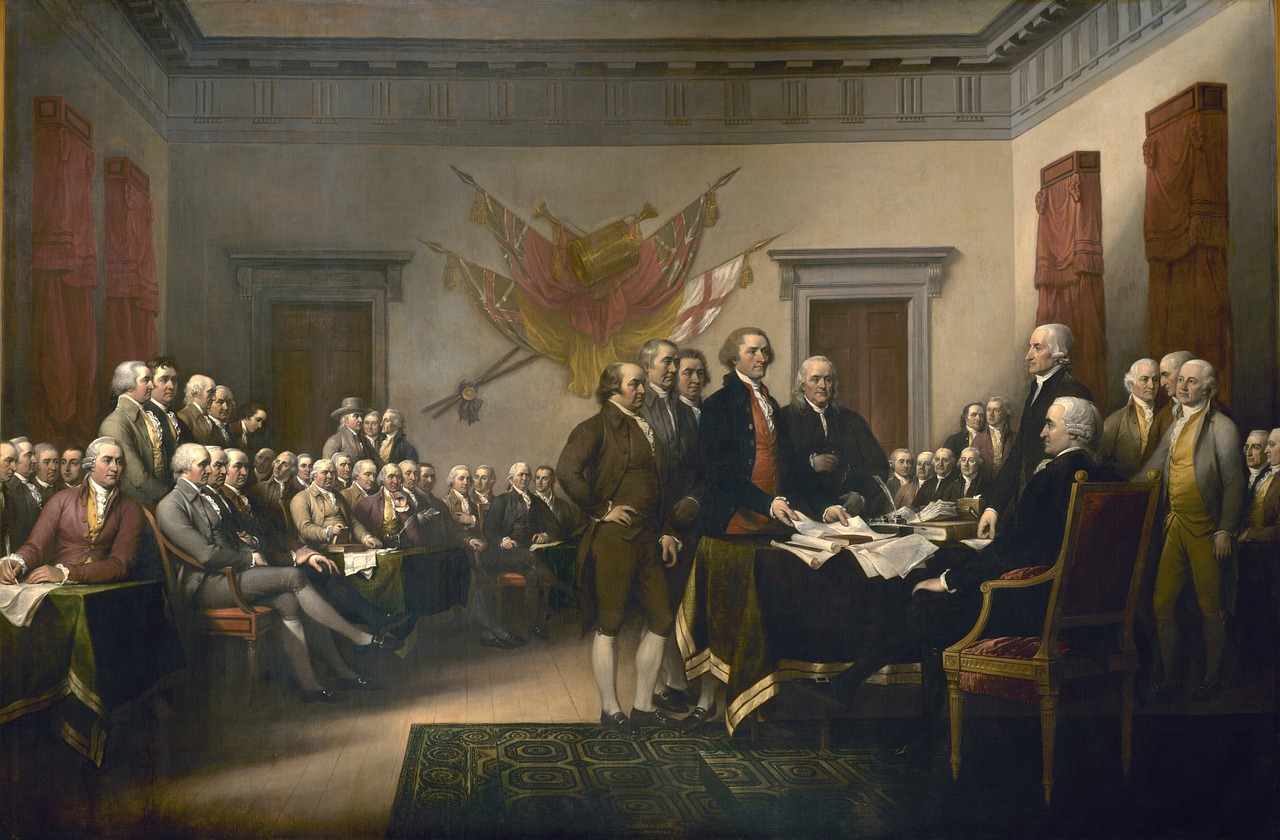 Vyhlášení, deklarace nezávislosti USA